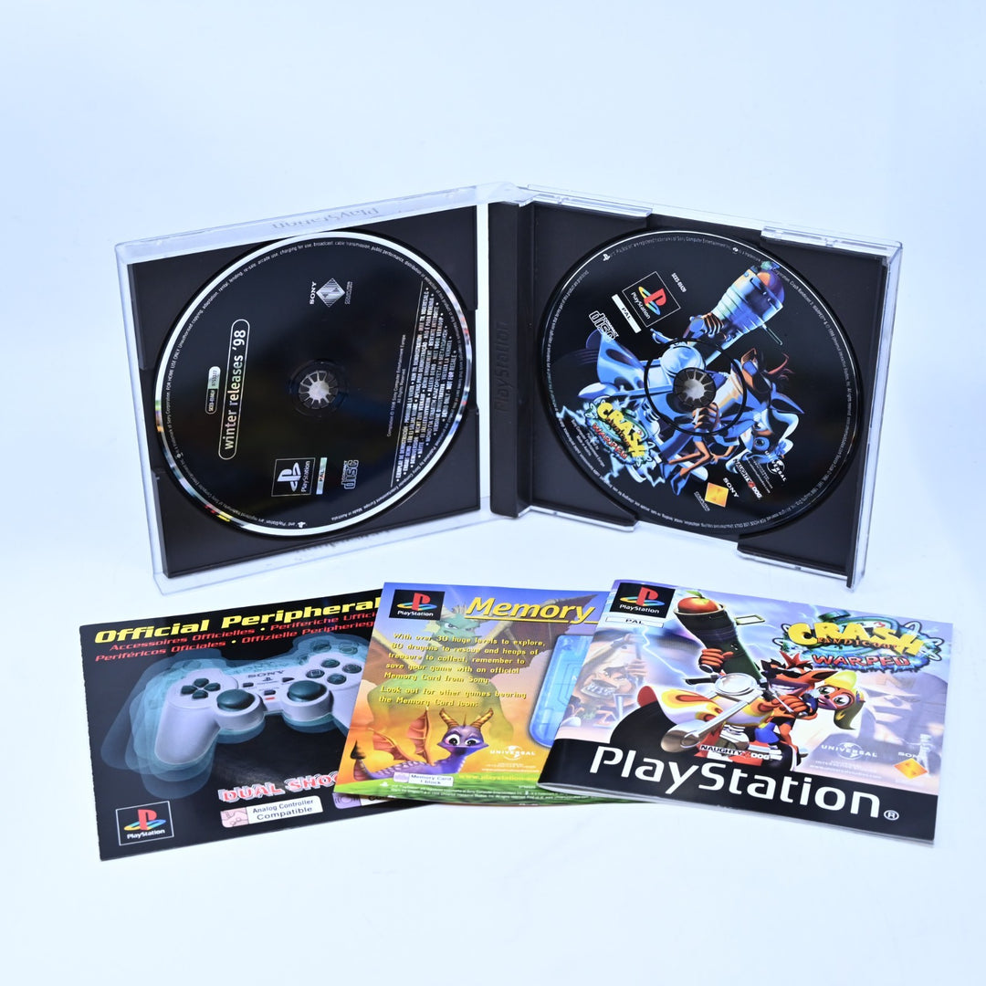 Crash Bandicoot 3: Warped - Sony Playstation 1 / PS1 Game + Manual - PAL
