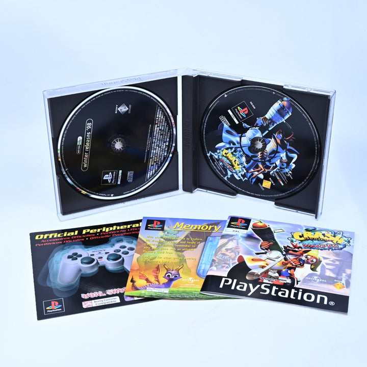 Crash Bandicoot 3: Warped - Sony Playstation 1 / PS1 Game + Manual - PAL