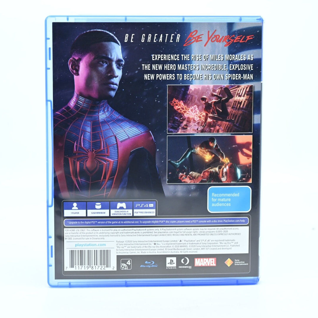 Spider-Man Miles Morales - Sony Playstation 4 / PS4 Game - FREE POST!