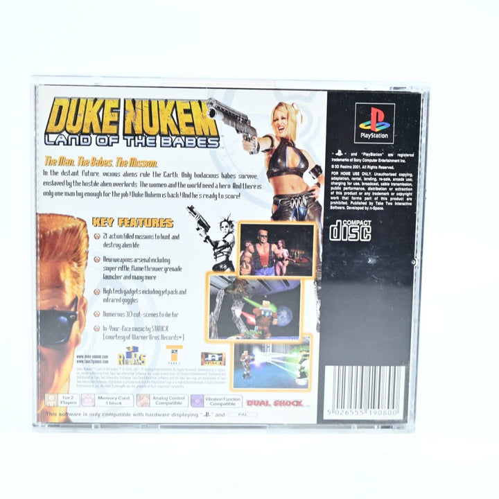 Duke Nukem: Land of the Babes - Sony Playstation 1 / PS1 Game + Manual - PAL