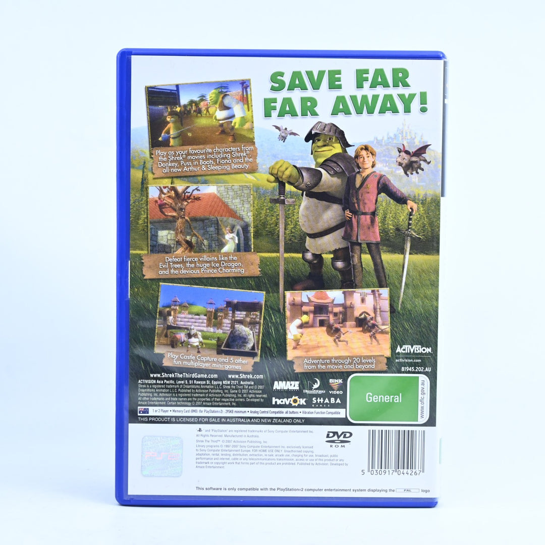 Shrek the Third - Sony Playstation 2 / PS2 Game + Manual - PAL - MINT DISC!