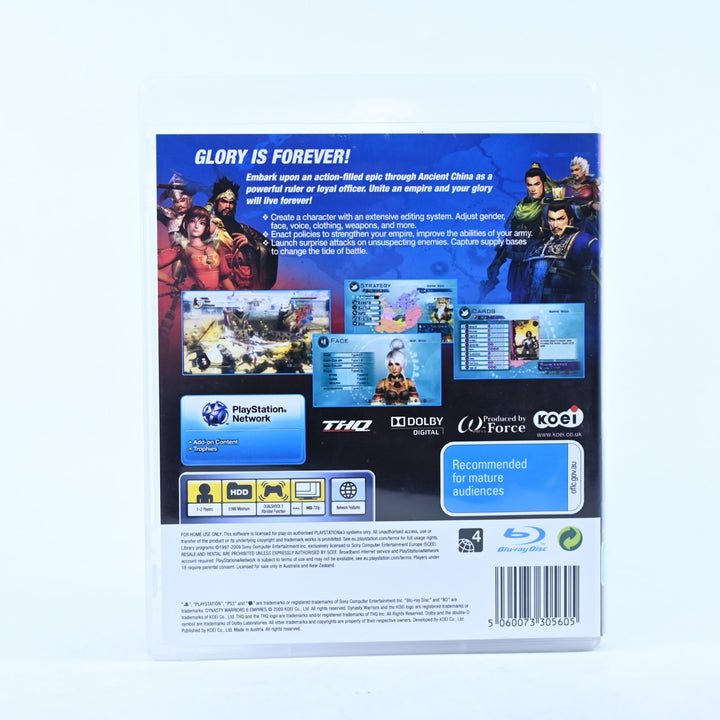 Dynasty Warriors 6: Empires - Sony Playstation 3 / PS3 Game + Manual