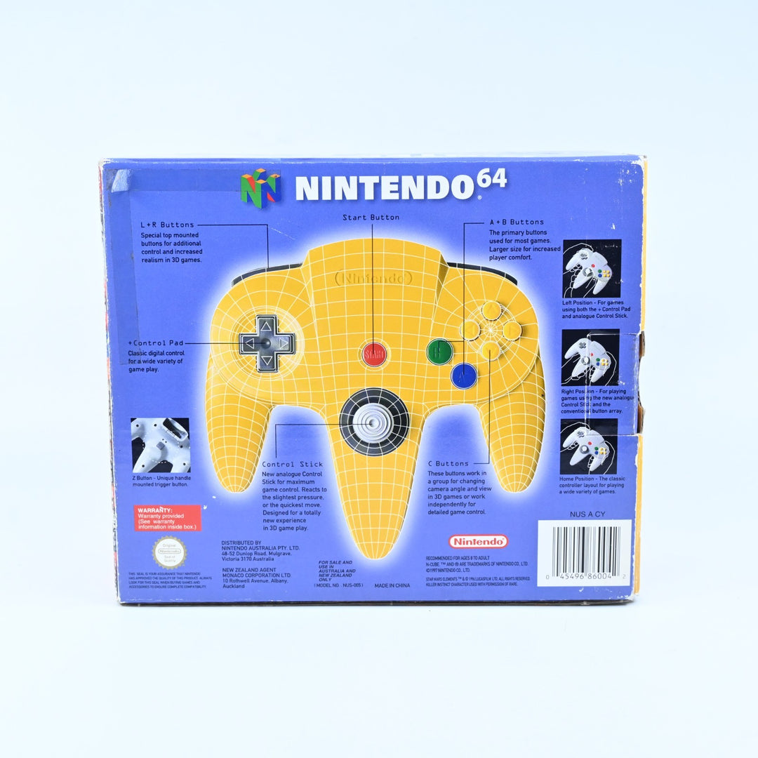 Original Yellow Controller - Nintendo 64 Controller - N64 Accessory