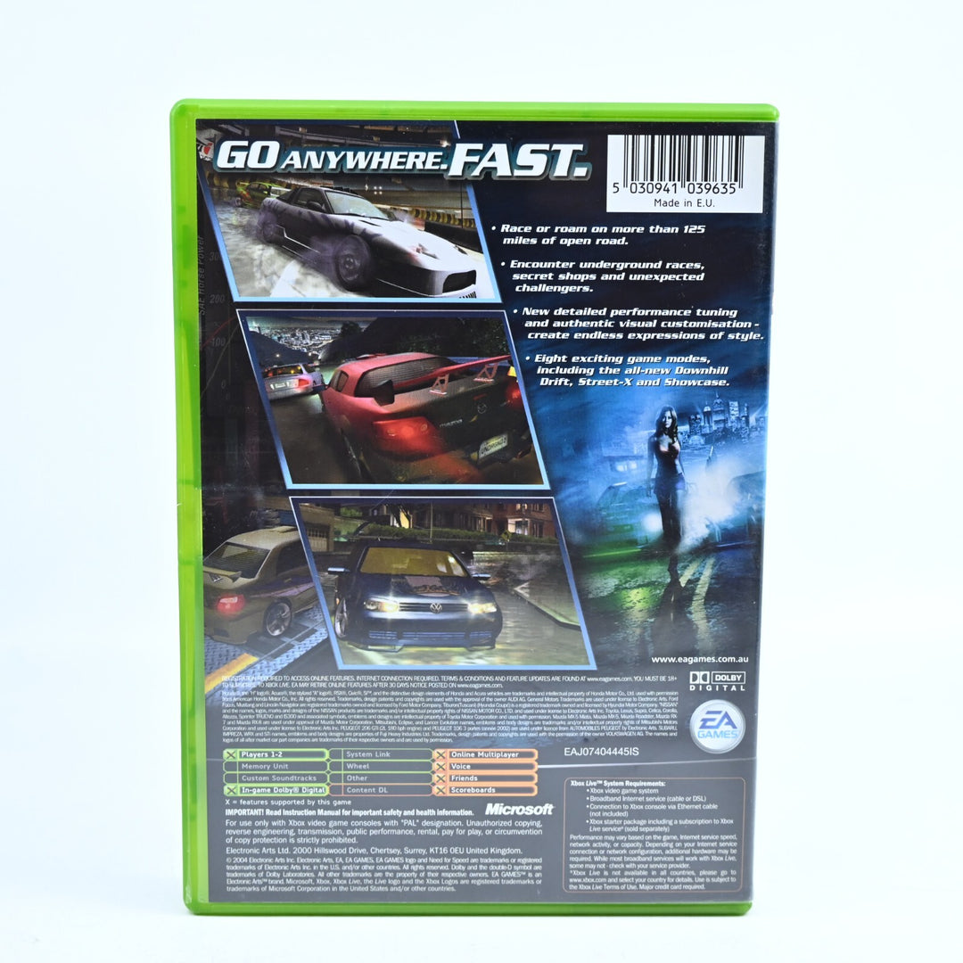 Need for Speed Underground 2 - Original Xbox Game + Manual - PAL - MINT DISC!