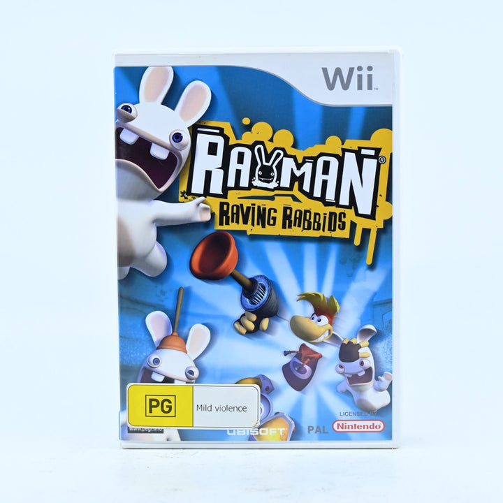 Rayman Raving Rabbids - Nintendo Wii Game + Manual - PAL - MINT DISC!