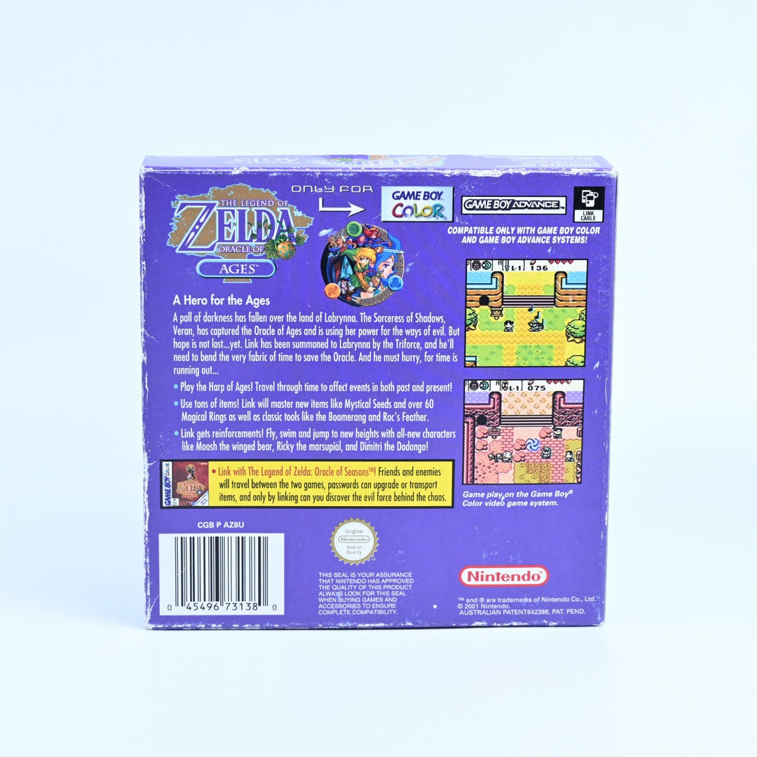 The Legend of Zelda: Oracle of Ages - Nintendo Gameboy Color Boxed Game