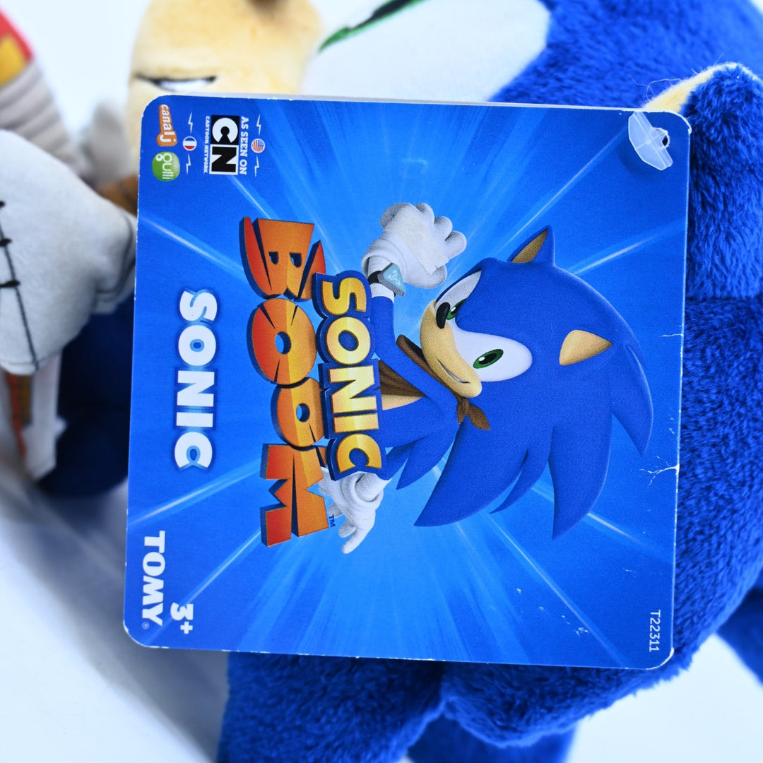 Sonic Boom Big Head Plush Sonic - with Tag - Tomy - Sonic the Hedgehog - Toy