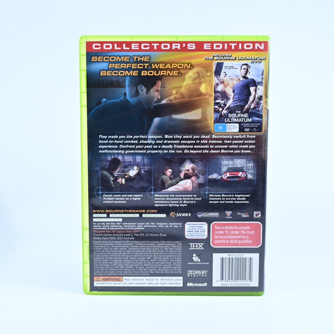 The Bourne Conspiracy - Collector's Edition - Xbox 360 Game + Manual - PAL