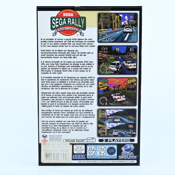 SEGA Rally Championship - Sega Saturn Game + Manual - PAL - MINT DISC!