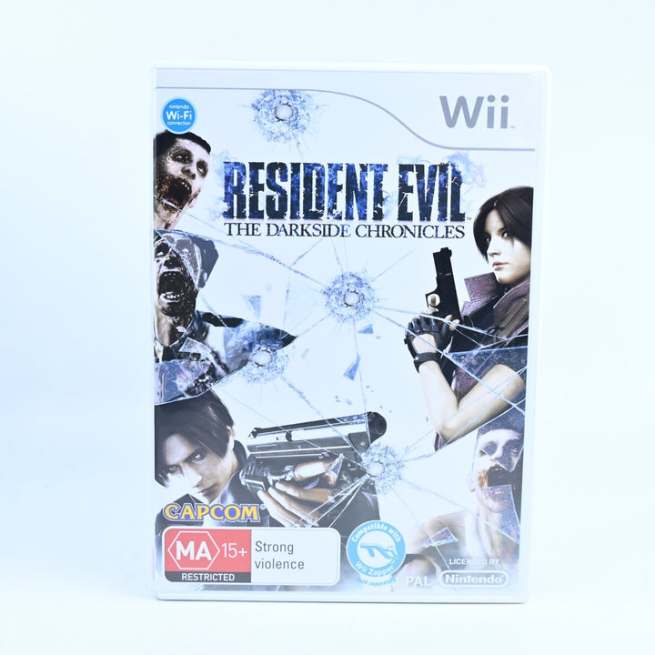 LIKE NEW! Resident Evil: The Darkside Chronicles - Nintendo Wii Game + Manual