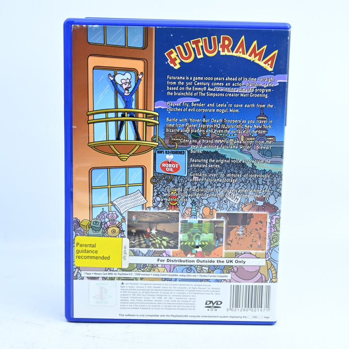 Futurama - Sony Playstation 2 / PS2 Game + Manual - PAL - MINT DISC!