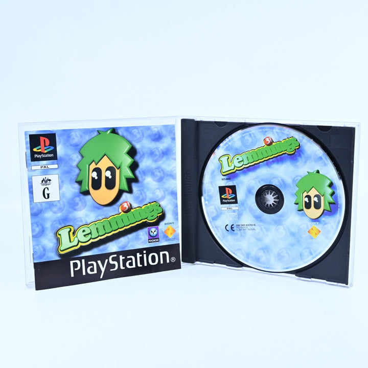 3D Lemmings - Sony Playstation 1 / PS1 Game + Manual - PAL - MINT DISC!
