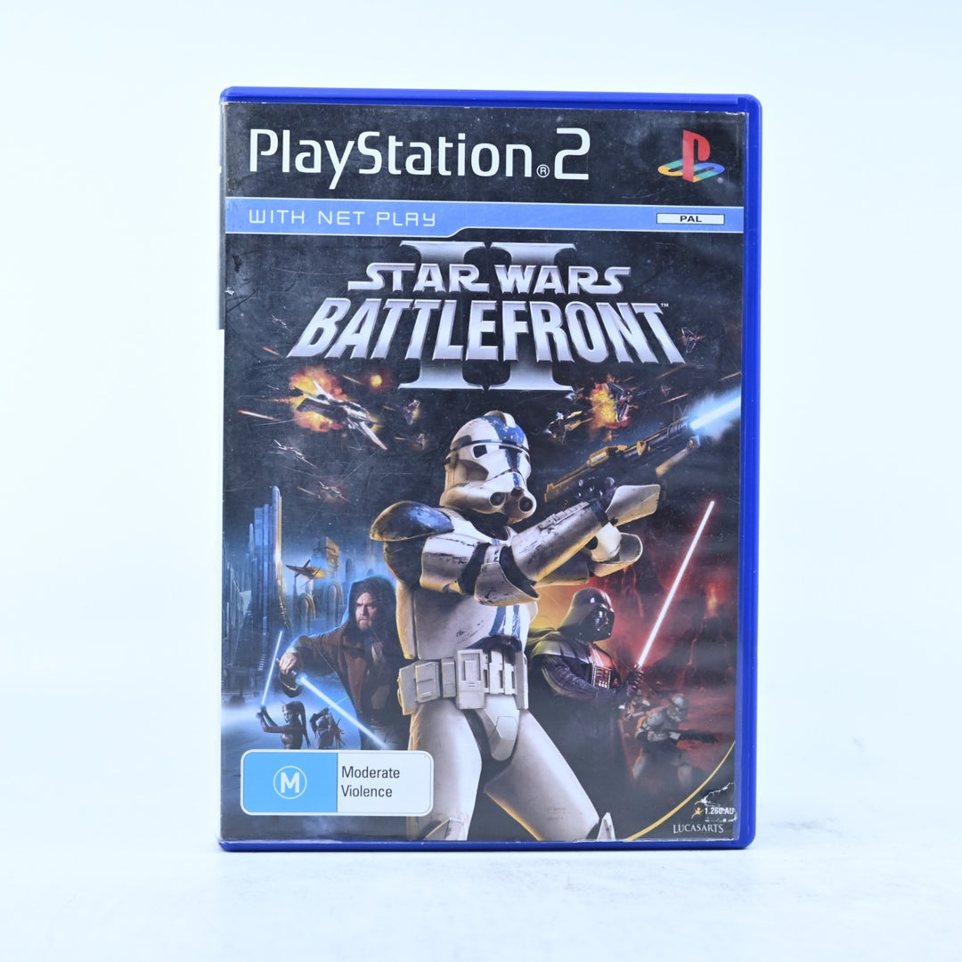 Star Wars Battlefront II - Sony Playstation 2 / PS2 Game + Manual - PAL