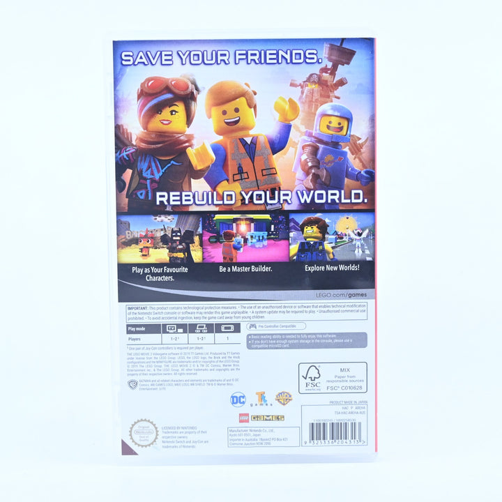 The LEGO Movie 2 Videogame - Nintendo Switch Game - FREE POST!