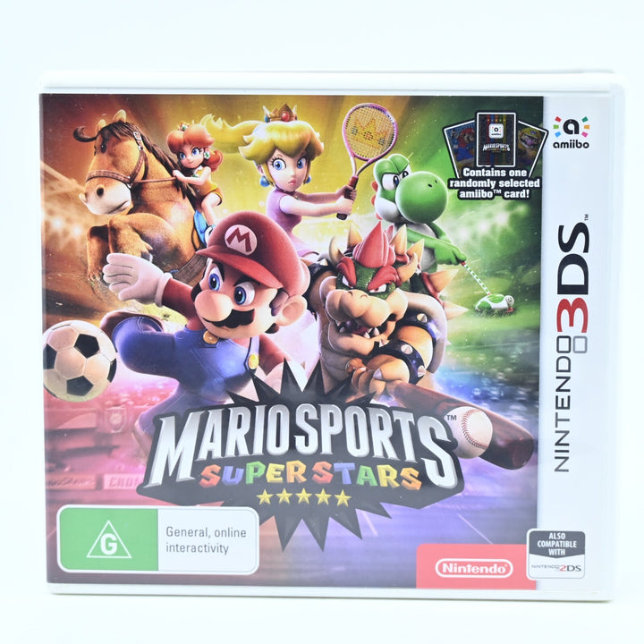 LIKE NEW! Mario Sports Superstars - Nintendo 3DS Game - PAL + SEALED AMIIBO CARD