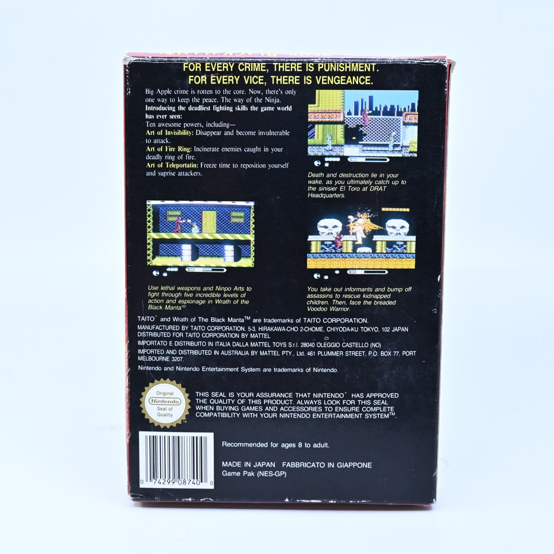 Wrath of the Black Manta - Nintendo Entertainment System / NES Boxed Game
