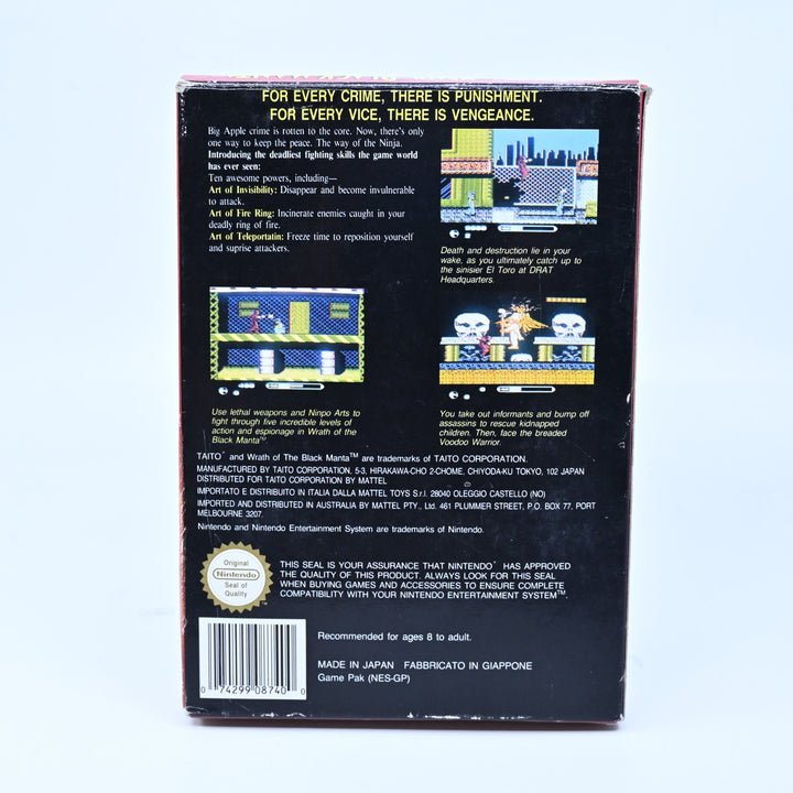 Wrath of the Black Manta - Nintendo Entertainment System / NES Boxed Game