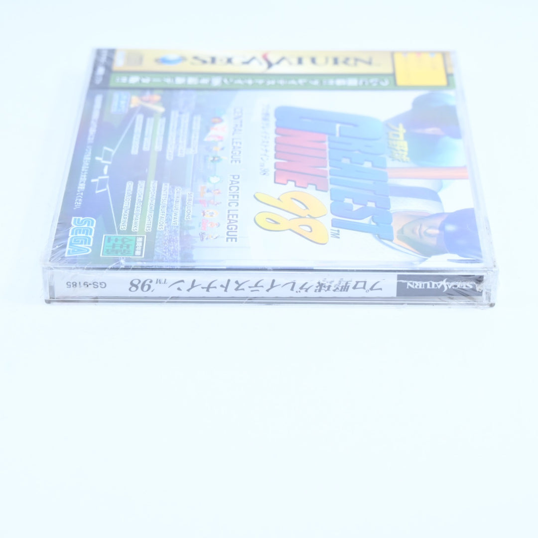 SEALED! Greatest Nine 98 - Sega Saturn Game + Manual - NTSC-J - MINT DISC!