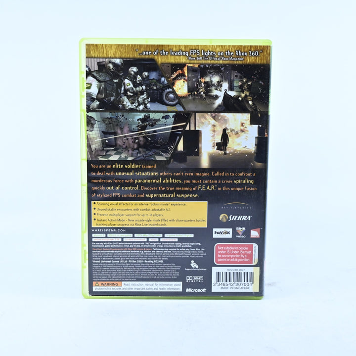 F.E.A.R. - Xbox 360 Game + Manual - PAL - MINT DISC! FEAR