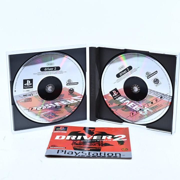 Driver 2 Back on The Streets - Sony Playstation 1/ PS1 Game + Manual MINT DISCS!