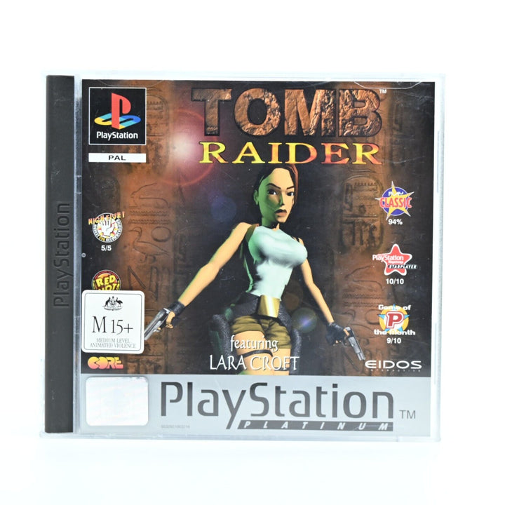 Tomb Raider + Manual- Sony Playstation 1 / PS1 Game - PAL - MINT DISC!