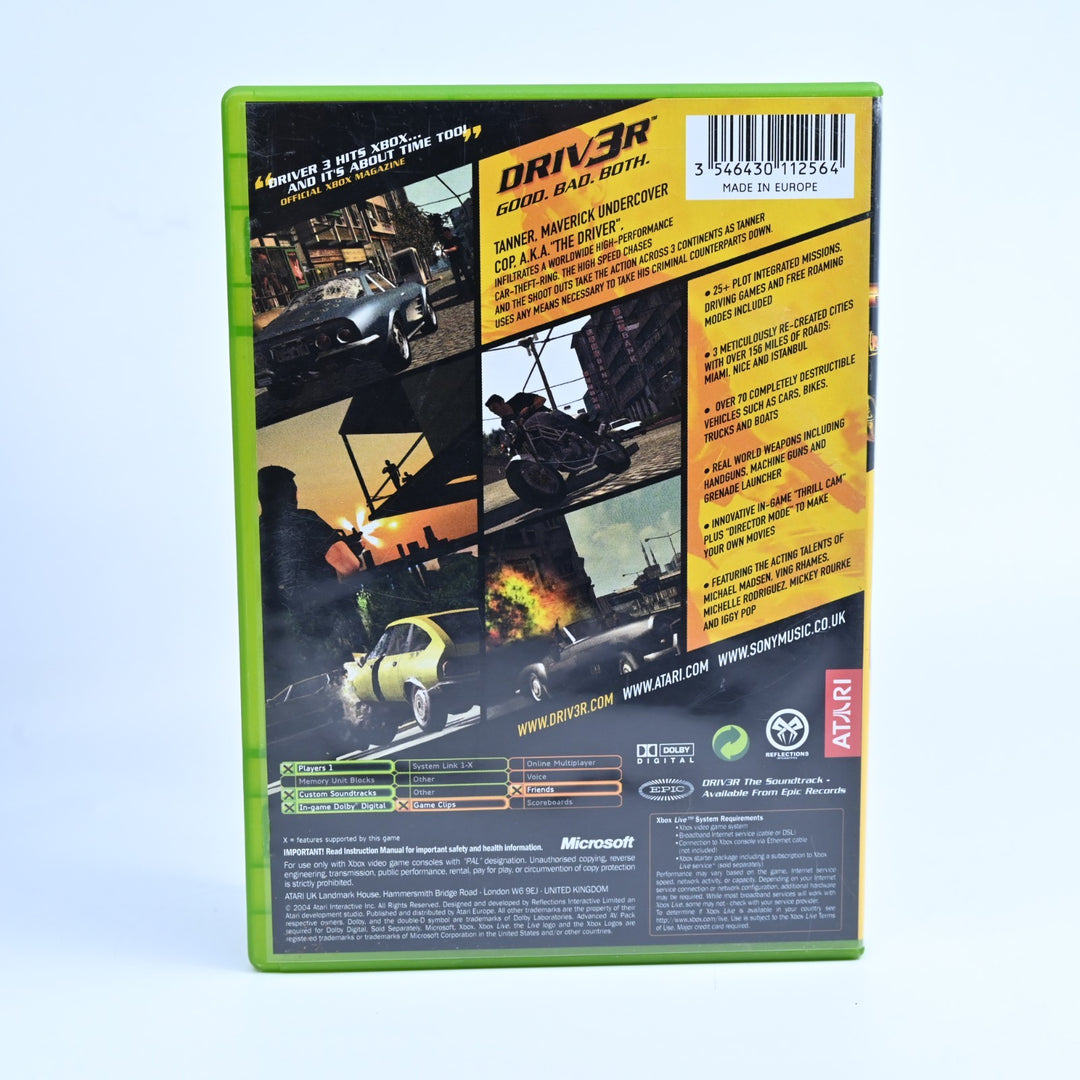 Driver 3 - Driv3r - Original Xbox Game + Manual - PAL - MINT DISC!