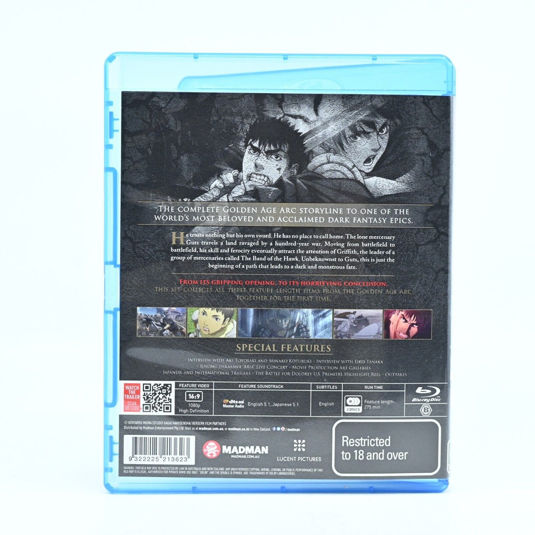 Berserk - The Golden Age Arc - Movie Collection - Region B, Blu-ray - MINT Anime