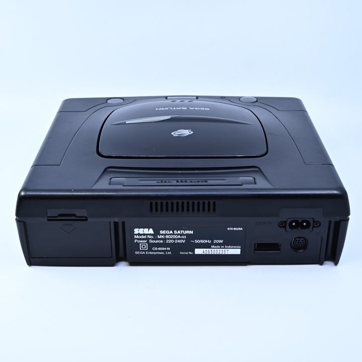 Black - Sega Saturn Console - PAL - Replaced CMOS Battery - FREE POST!
