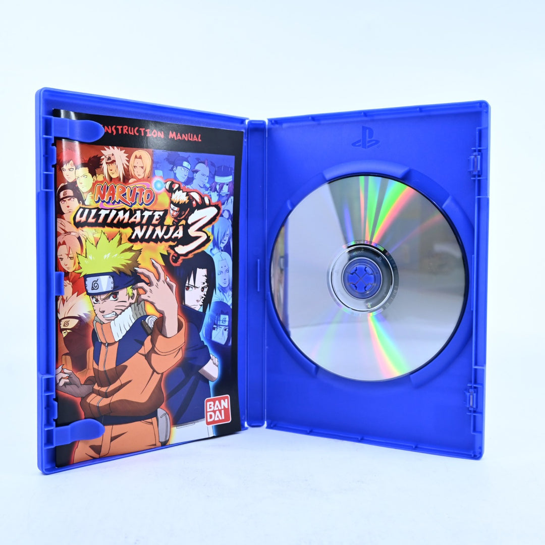Naruto Ultimate Ninja 3 - Sony Playstation 2 / PS2 Game + Manual - PAL