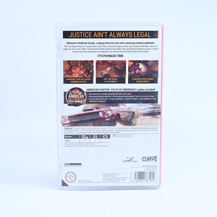 American Fugitive - Nintendo Switch Game - FREE POST!