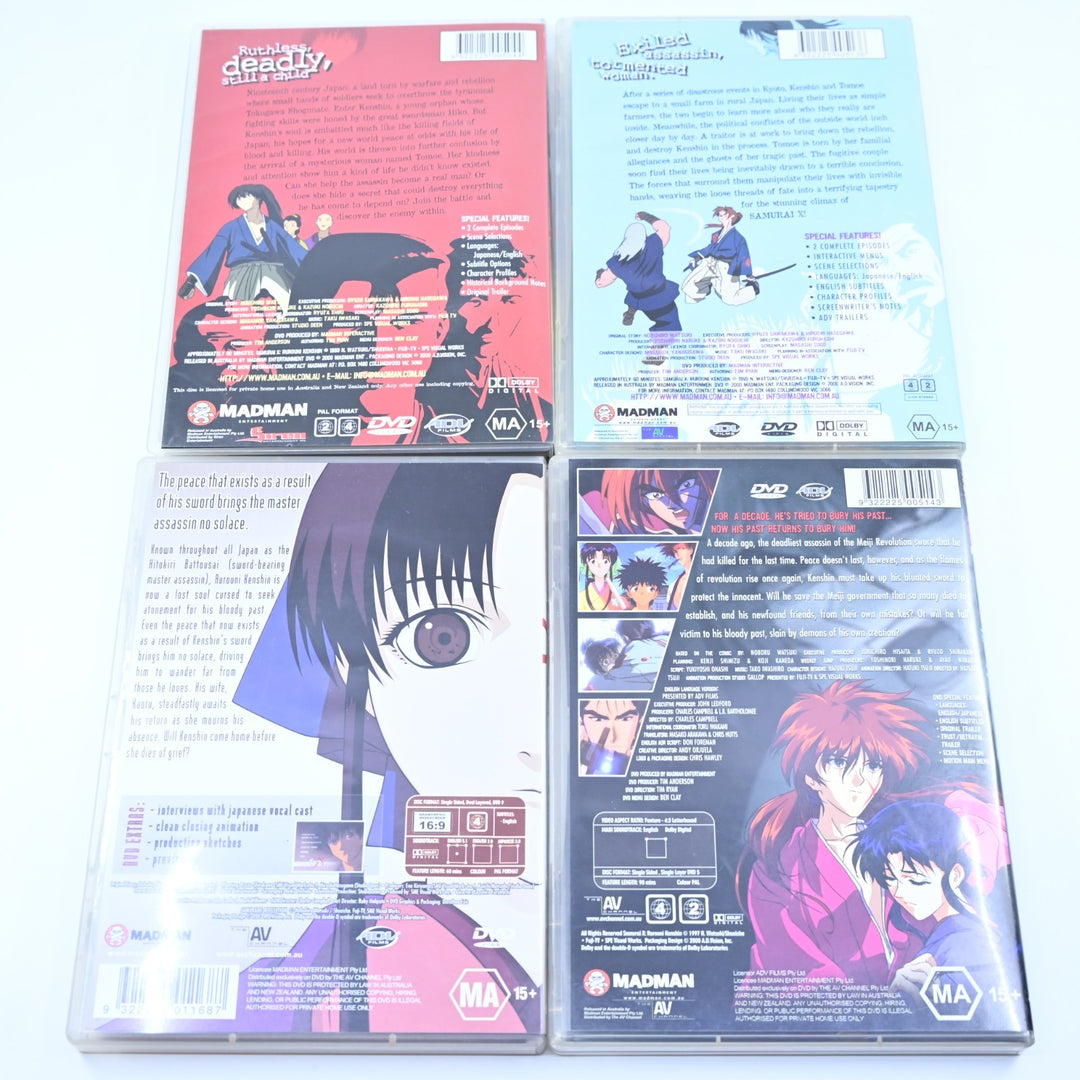 Samurai X - Trust, Betrayal, Reflection, Motion Picture - Region  4 - Anime DVDs