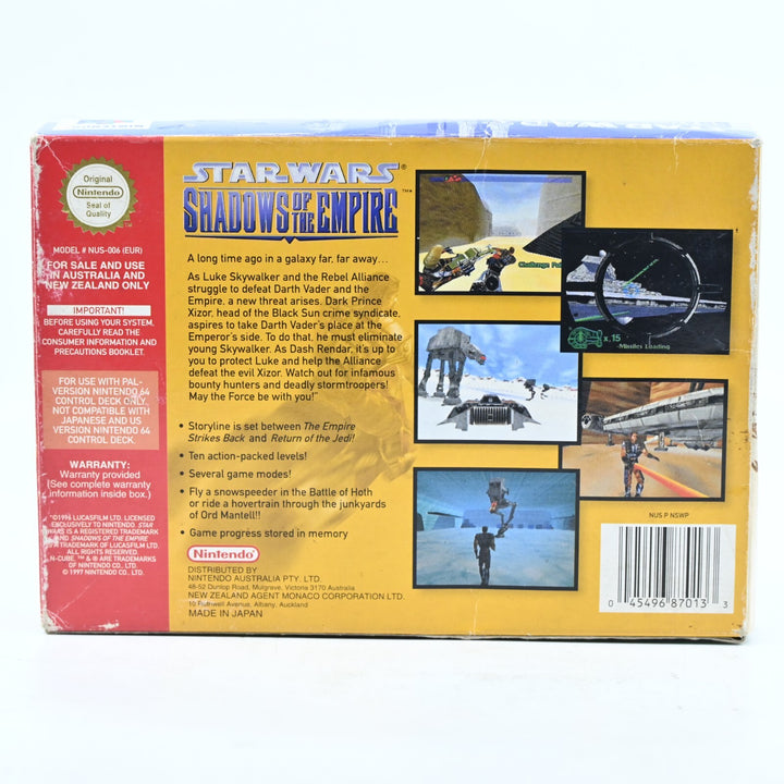 Star Wars: Shadows of the Empire - N64 / Nintendo 64 Boxed Game - PAL