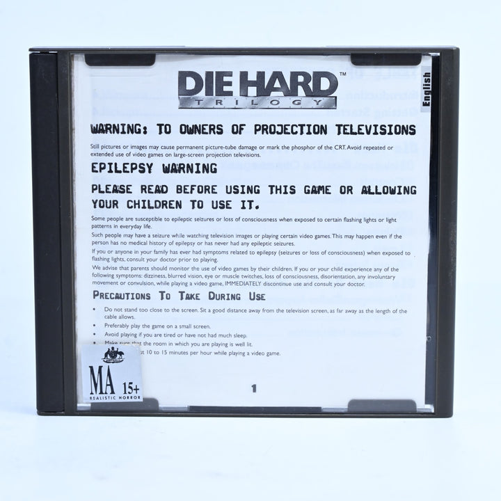 Die Hard Trilogy - Sony Playstation 1 / PS1 Game + Manual - PAL - MINT DISC!