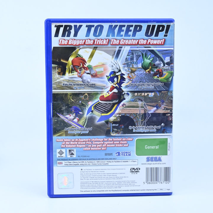 Sonic Riders - Sony Playstation 2 / PS2 Game - No Manual - PAL - MINT DISC!