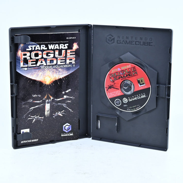 Star Wars Rogue Squadron II Rogue Leader - Nintendo Gamecube Game + Manual