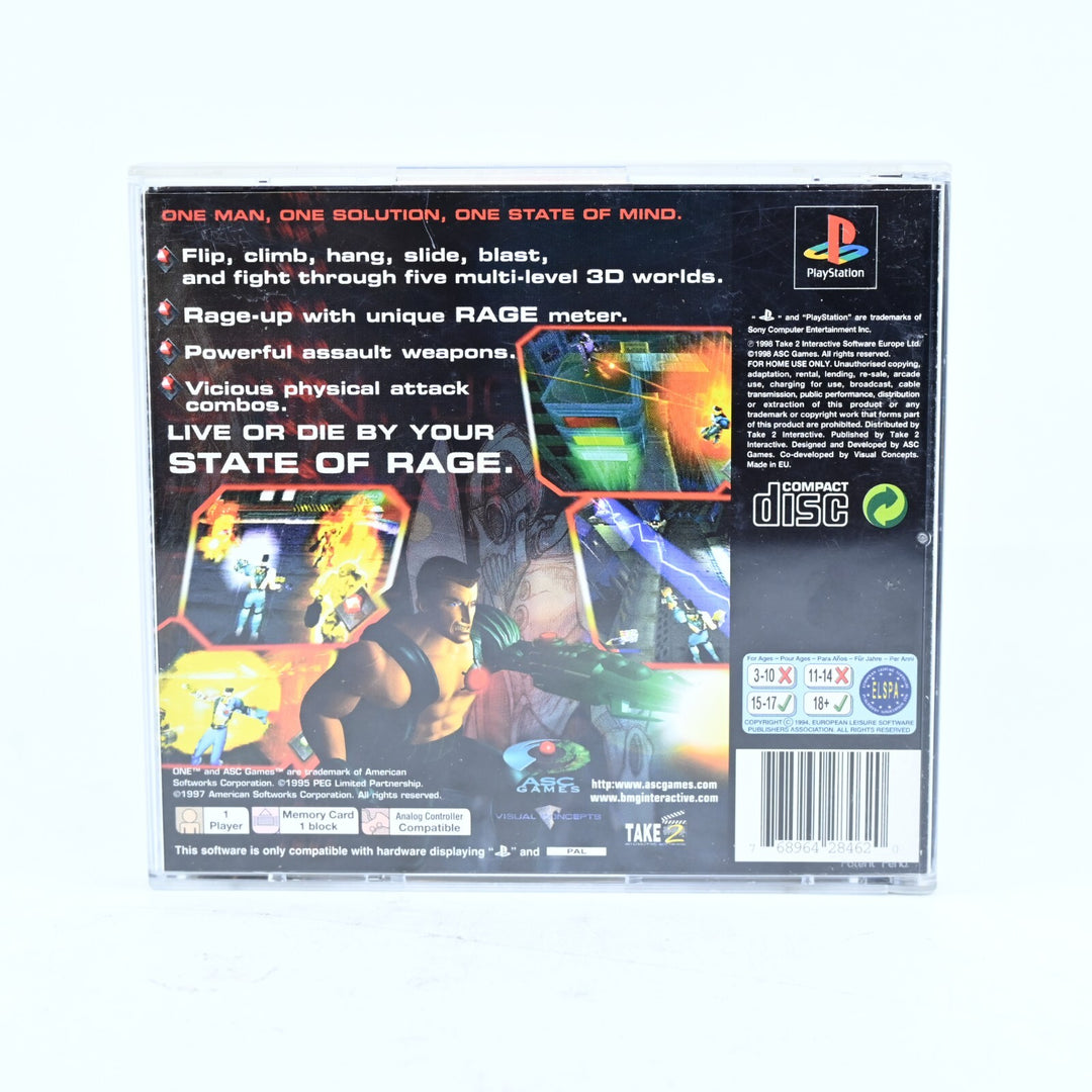 ONE - Sony Playstation 1 / PS1 Game + Manual - PAL - MINT DISC!
