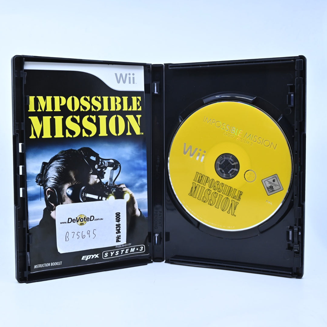 Impossible Mission - Ex-Rental - Nintendo Wii Game + Manual - PAL - MINT DISC!