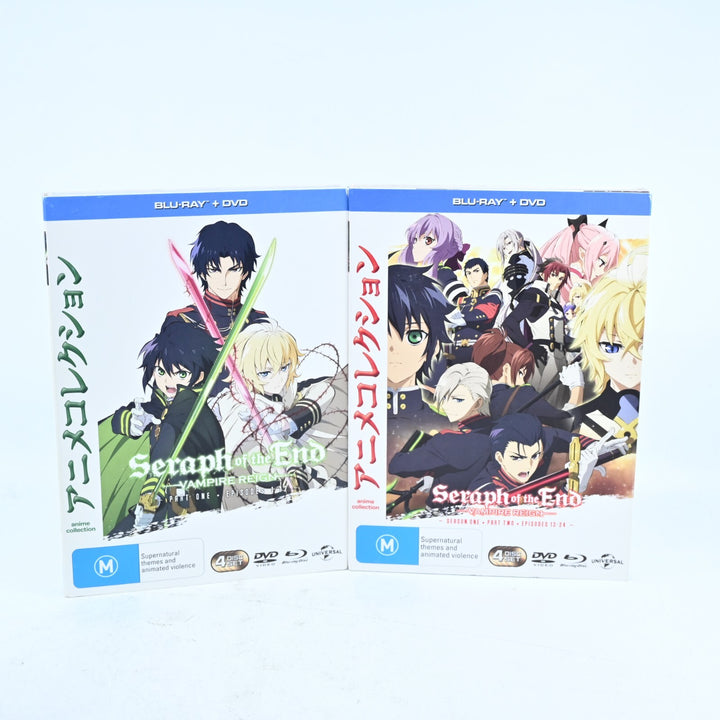 Seraph of the End - Vampire Reign - Parts 1 & 2 - Anime DVD & Blu-ray set