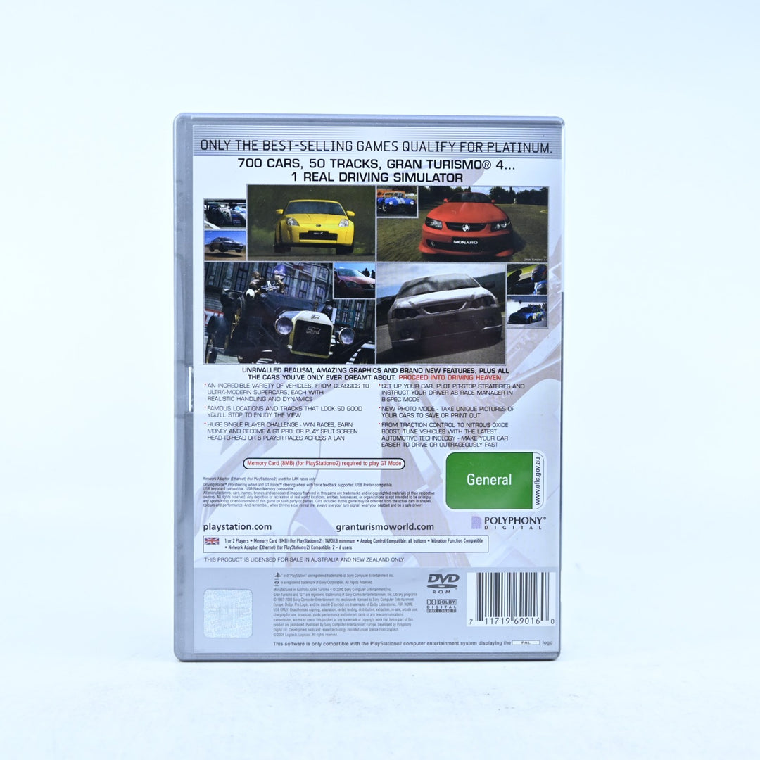 Gran Turismo 4 - Sony Playstation 2 / PS2 Game - No Manual - PAL - MINT DISC!