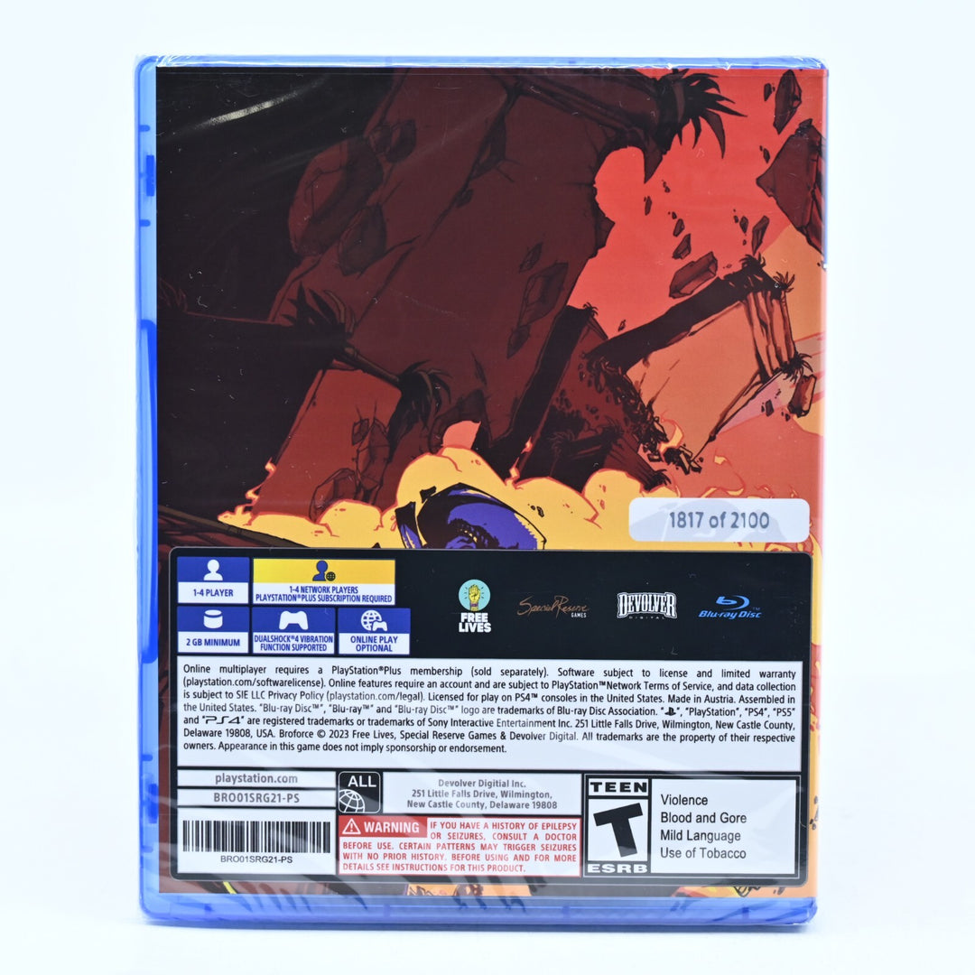 SEALED! BroForce - Limited Run - Sony Playstation 4 / PS4 Game - FREE POST!