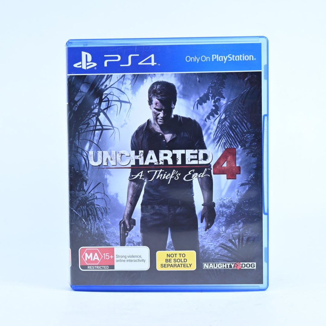 Uncharted 4: A Thief's End - Sony Playstation 4 / PS4 Game - MINT DISC!