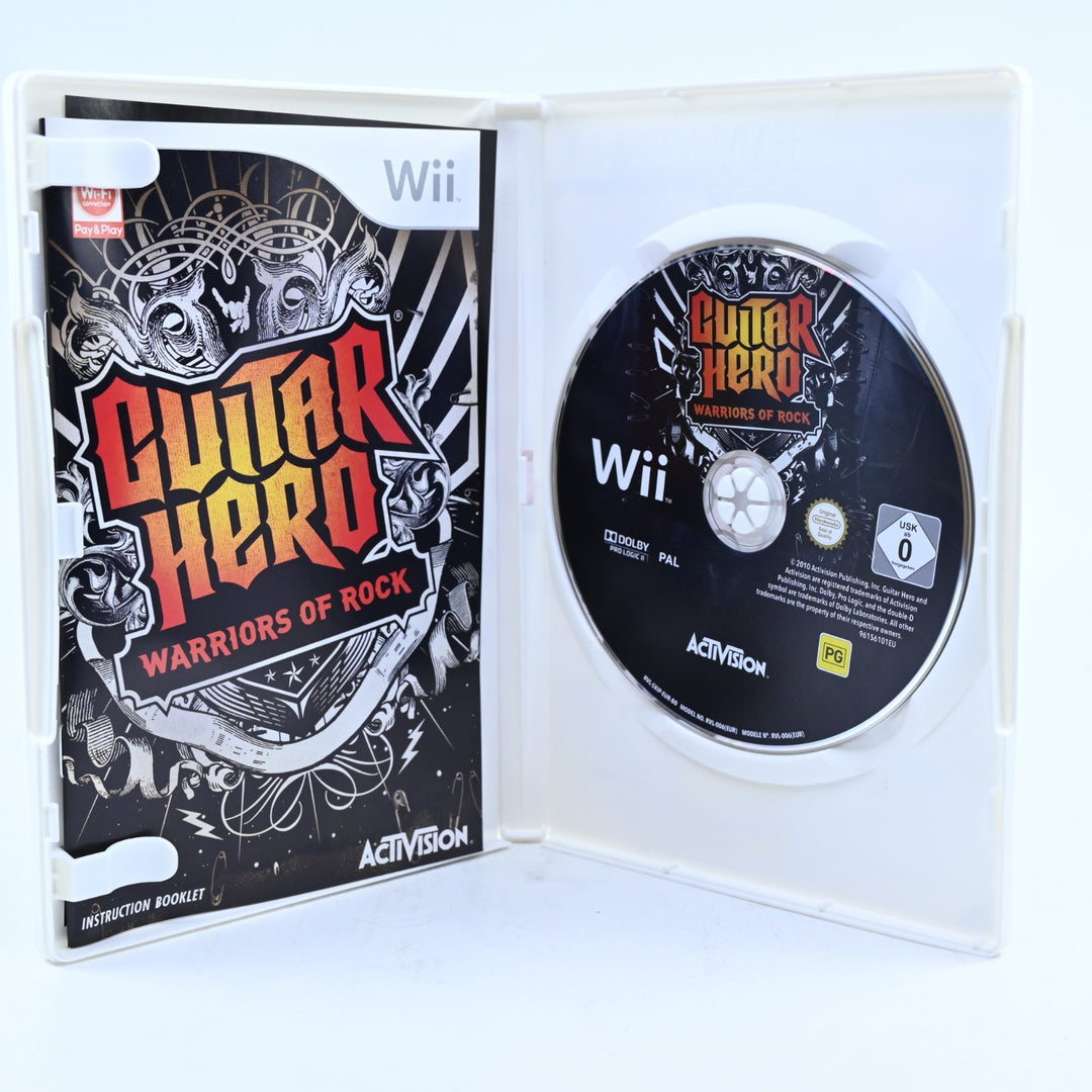 Guitar Hero: Warriors of Rock - Nintendo Wii Game + Manual - PAL - MINT DISC!