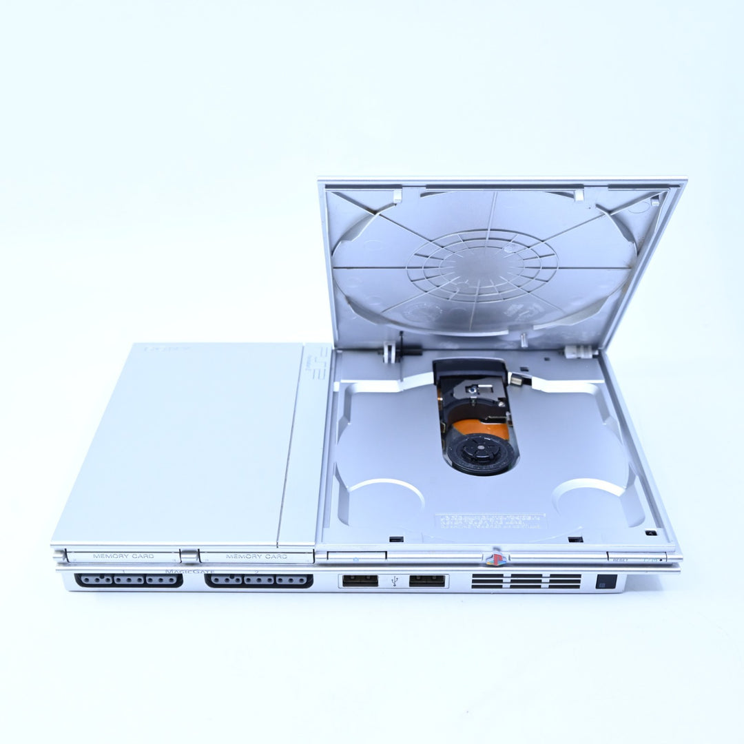 Silver Sony Playstation 2 / PS2 Slim Boxed Console - AUS PAL - FREE POST!