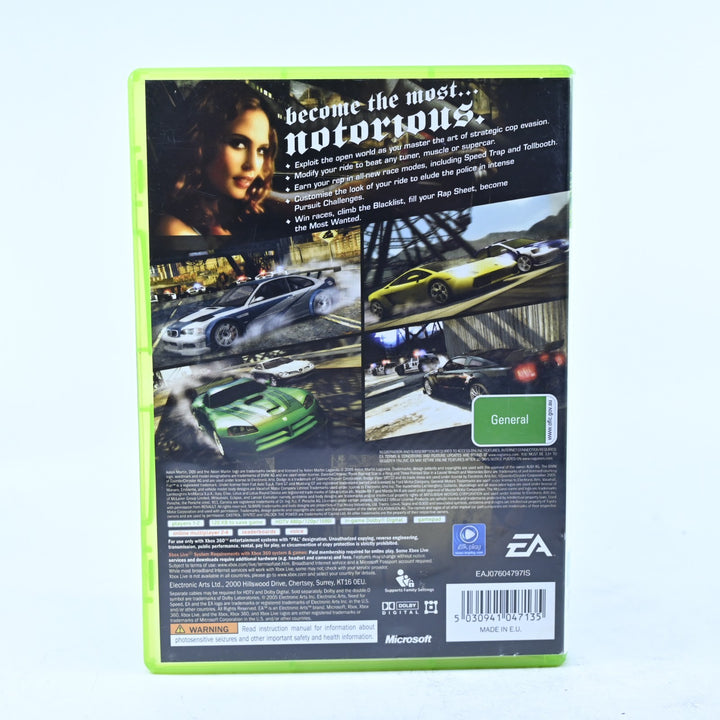 Need for Speed: Most Wanted - Xbox 360 Game + Manual - PAL - MINT DISC!