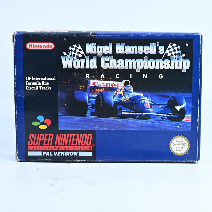 Nigel Mansell's World Championship Racing - Super Nintendo / SNES Boxed Game