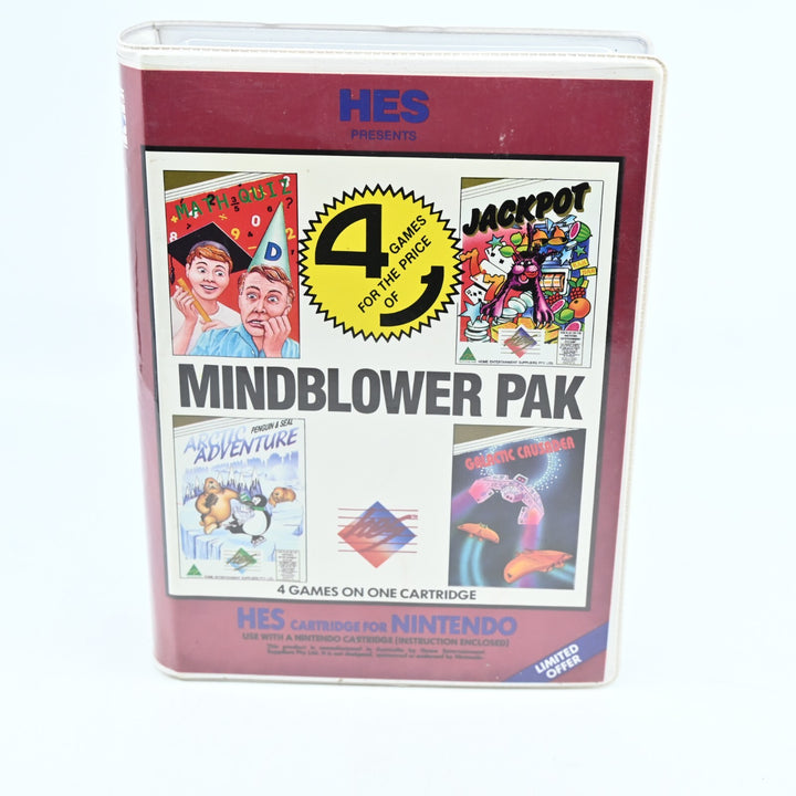 Mindblower Pak - Piggy Back Cartridge - H.E.S / NES Game - PAL