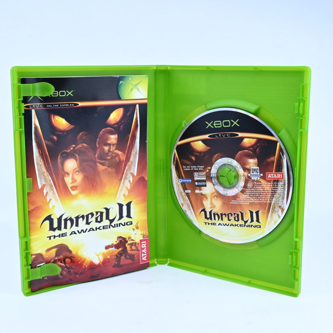 Unreal II: The Awakening - Original Xbox Game + Manual - PAL - MINT DISC!