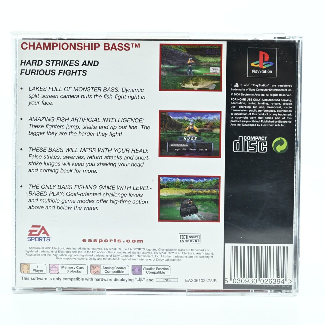 Championship Bass - Sony Playstation 1 / PS1 Game - PAL - FREE POST!