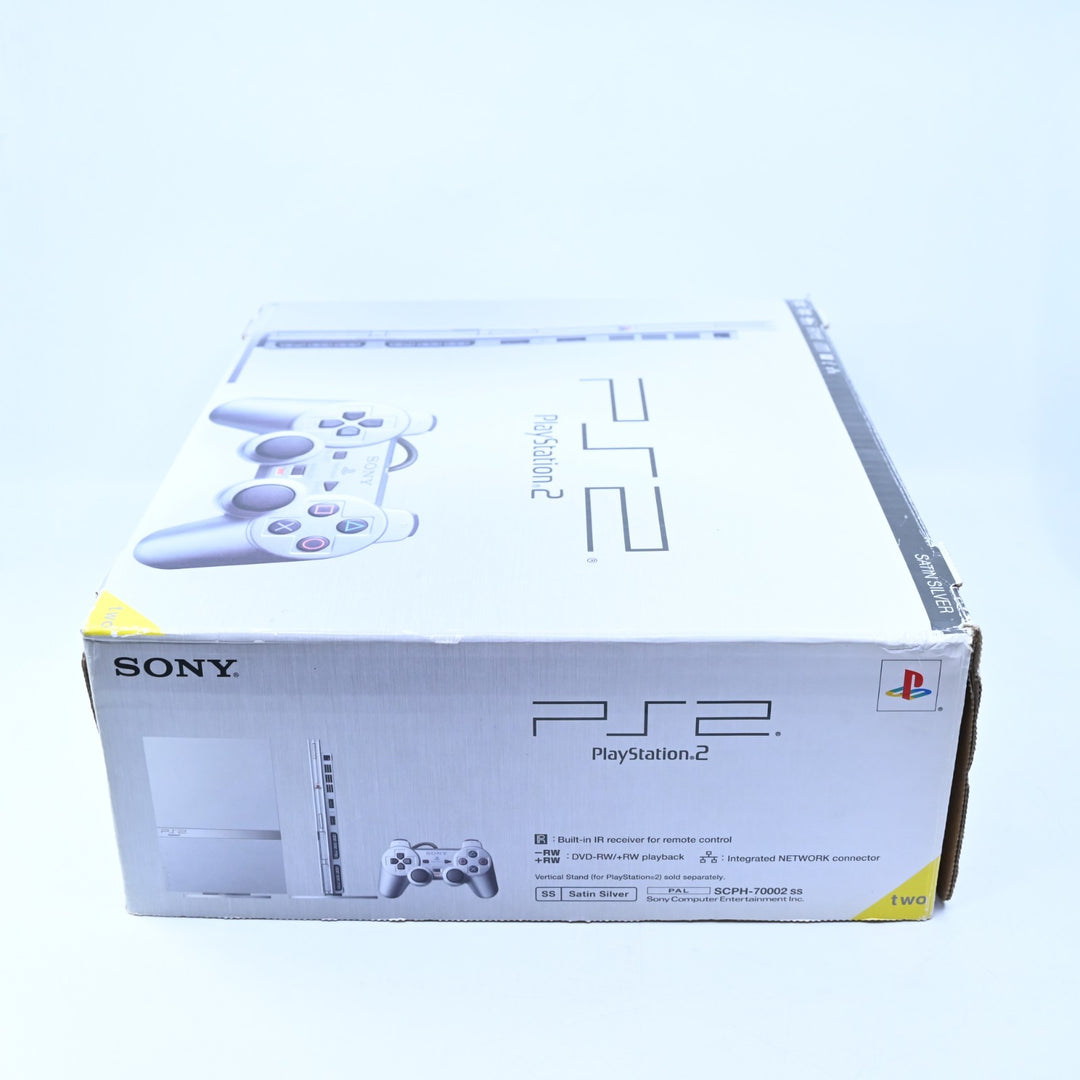 Silver Sony Playstation 2 / PS2 Slim Boxed Console - AUS PAL - FREE POST!