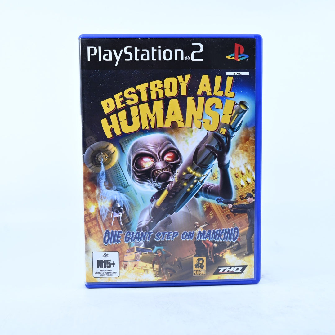 Destroy All Humans! - Sony Playstation 2 / PS2 Game + Manual - PAL